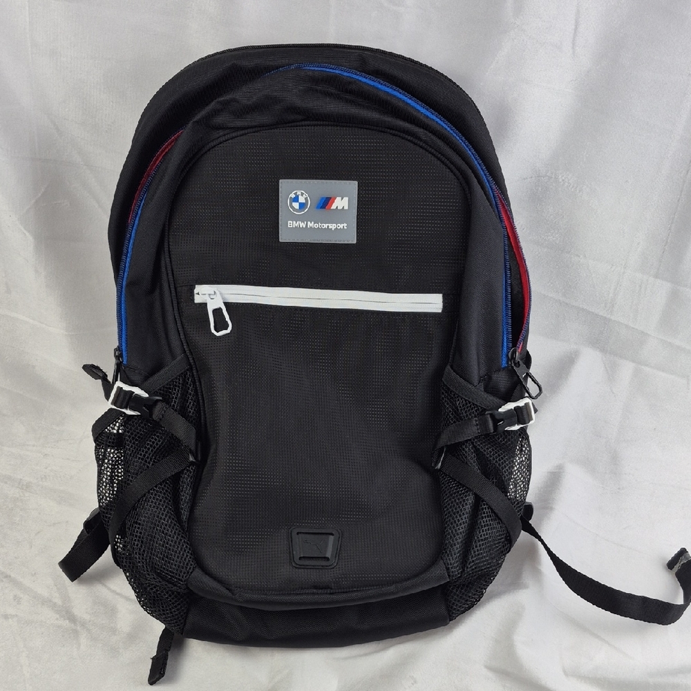 BMW Motorsport x Puma Black Backpack Bag - Good Condition